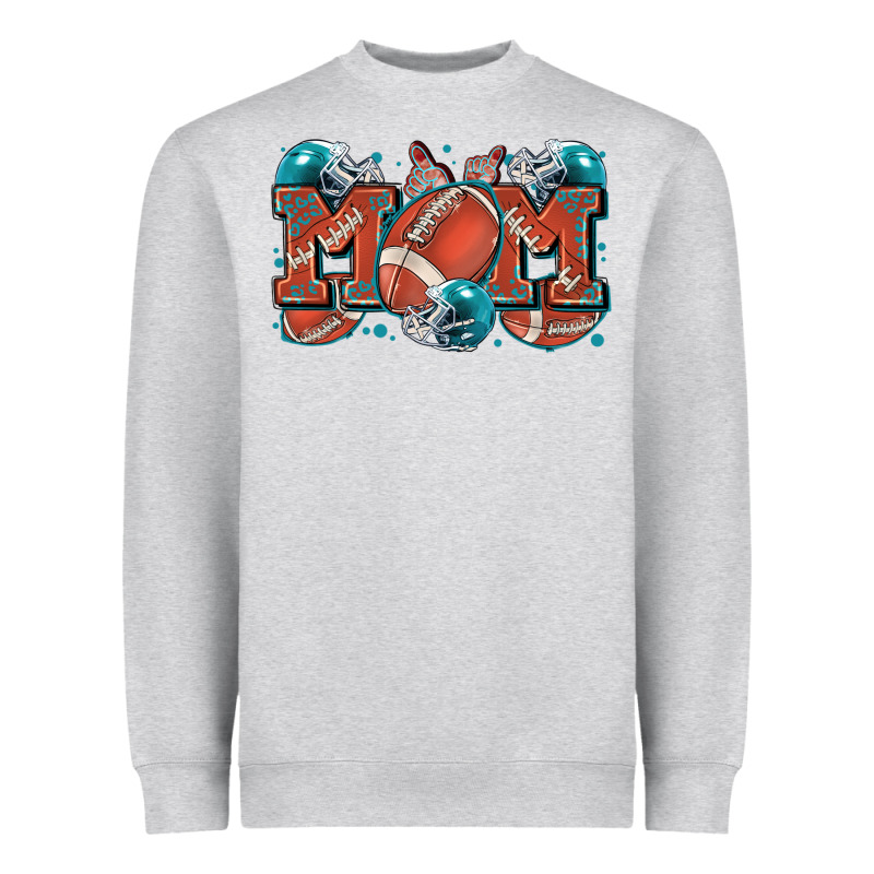 Mom American Football Heavyweight Sweatshirt by Zillion Design Studio | Teevron