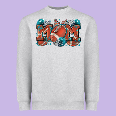 Mom American Football Heavyweight Sweatshirt Designed By Zillion Design Studio