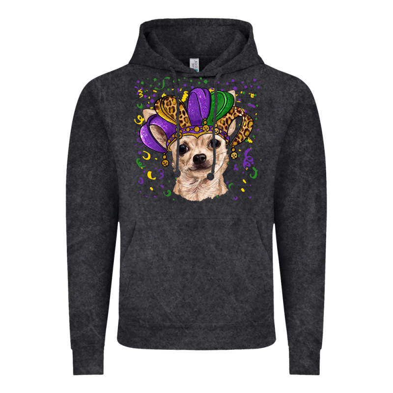 Mardi Gras Hat Chihuahua Vintage Hoodie by RanaPortraitStore | Teevron