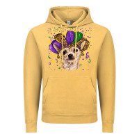 Vintage Mustard mardi gras hat chihuahua Vintage Hoodie - RanaPortraitStore