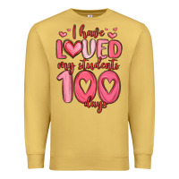 Antique Gold i have loved my students 100 days Premium Sweatshirt - MaliasSmallBusiness
