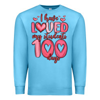 Ocean Blue i have loved my students 100 days Premium Sweatshirt - MaliasSmallBusiness