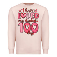 Pale Pink i have loved my students 100 days Premium Sweatshirt - MaliasSmallBusiness
