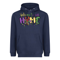 Navy welcome to our home Heavyweight Hoodie - MaliasSmallBusiness
