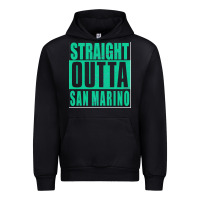 Black Straight Outta San Marino Urban Hoodie - Bettercallsaul
