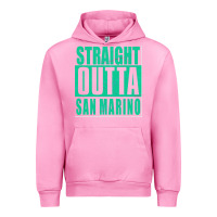Fuchsia Pink Straight Outta San Marino Urban Hoodie - Bettercallsaul