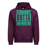 Mauve Wine Straight Outta San Marino Urban Hoodie - Bettercallsaul