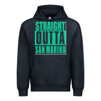 Navy Straight Outta San Marino Urban Hoodie - Bettercallsaul
