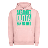 Pigment Salmon Straight Outta San Marino Urban Hoodie - Bettercallsaul