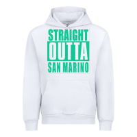 White Straight Outta San Marino Urban Hoodie - Bettercallsaul