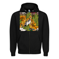 Western Bull Skull Seamless Pattern Zipper Hoodie | Teevron