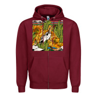 Burgundy western bull skull seamless pattern Zipper Hoodie - BundleAndBundleShop