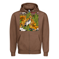Chestnut western bull skull seamless pattern Zipper Hoodie - BundleAndBundleShop