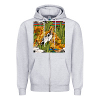 Heather Grey western bull skull seamless pattern Zipper Hoodie - BundleAndBundleShop