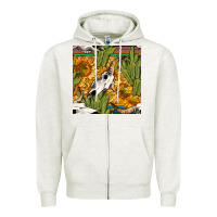 Oatmeal Heather western bull skull seamless pattern Zipper Hoodie - BundleAndBundleShop