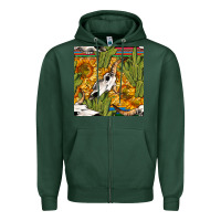 Sports Green western bull skull seamless pattern Zipper Hoodie - BundleAndBundleShop