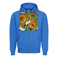 True Royal western bull skull seamless pattern Zipper Hoodie - BundleAndBundleShop