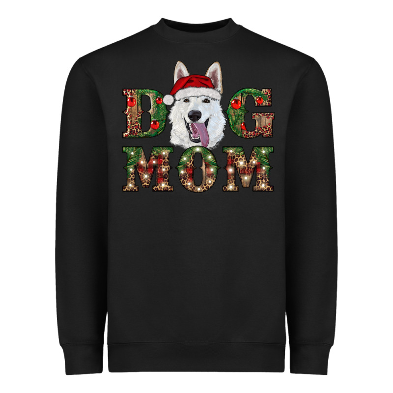Christmas  White Shepherd Dog Mom Heavyweight Sweatshirt by RanaPortraitStore | Teevron