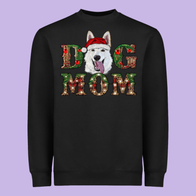 Christmas  White Shepherd Dog Mom Heavyweight Sweatshirt Designed By Ranaportraitstore