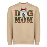 Mushroom christmas  white shepherd dog mom Heavyweight Sweatshirt - RanaPortraitStore
