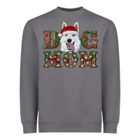 Storm christmas  white shepherd dog mom Heavyweight Sweatshirt - RanaPortraitStore