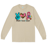 Mushroom peace love  cure Long Sleeve Tee - AdoDesignShop