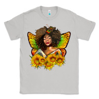 Moon Dust butterfly afro woman juneteenth Classic Tee - AdoDesignShop