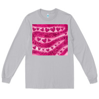 Moon Dust pink glitter heart Long Sleeve Tee - JahusDesignShop