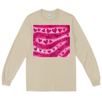Mushroom pink glitter heart Long Sleeve Tee - JahusDesignShop