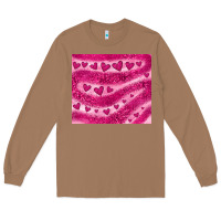 Toasted Coconut pink glitter heart Long Sleeve Tee - JahusDesignShop