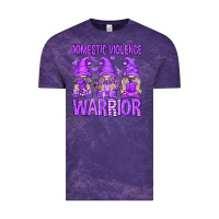 Cloud Purple Domestic Violence Warrior Gnomes Vintage Tee - texasbilliewilder