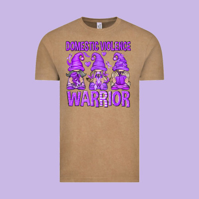 Domestic Violence Warrior Gnomes Vintage Tee Designed By Texasbilliewilder