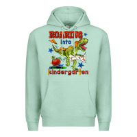 Seafoam roaring into kindergarten Premium Hoodie - BundleAndBundleShop