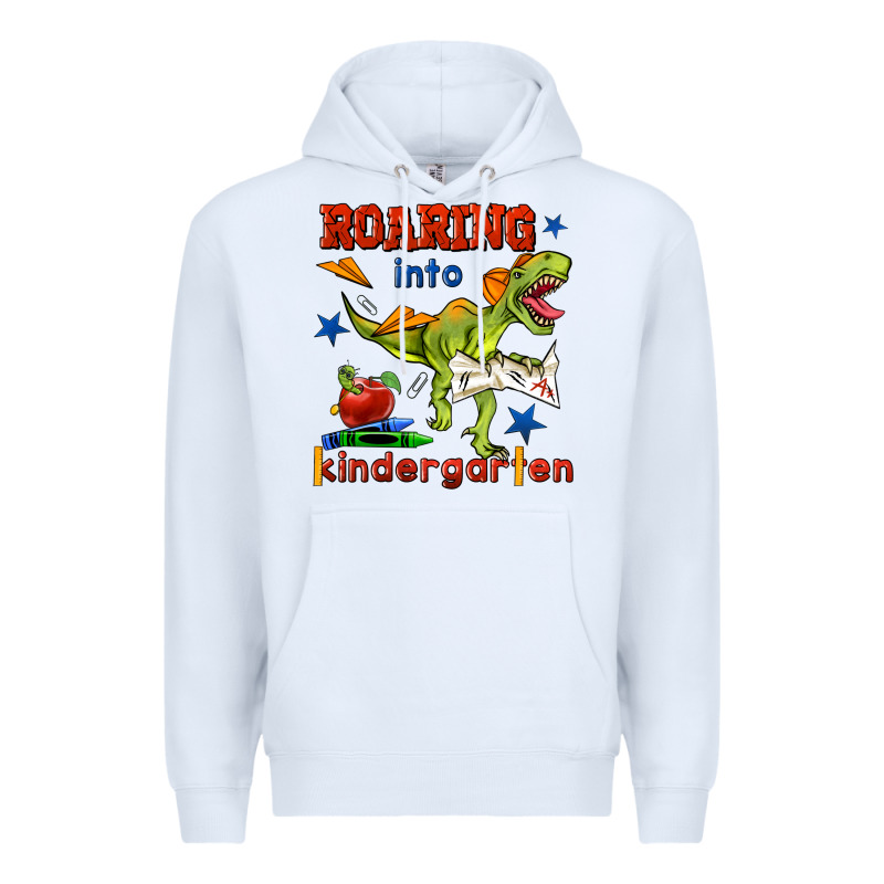 Roaring Into Kindergarten Premium Hoodie by BundleAndBundleShop | Teevron