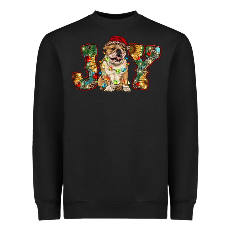 Bulldog Christmas Joy Heavyweight Sweatshirt by RanaPortraitStore | Teevron