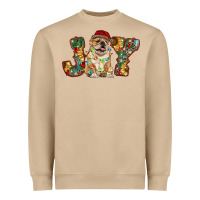 Mushroom bulldog christmas joy Heavyweight Sweatshirt - RanaPortraitStore