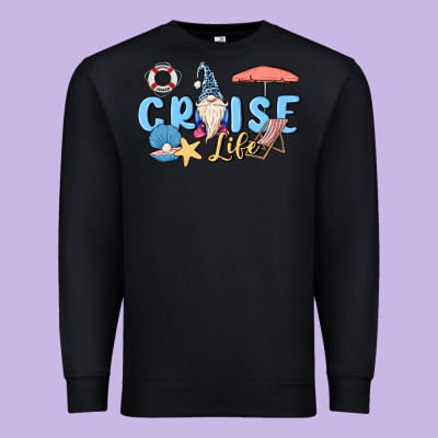 Cruise Life Sailor Gnome Premium Sweatshirt Designed By Maliassmallbusiness