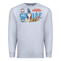 Heather Grey cruise life sailor gnome Premium Sweatshirt - MaliasSmallBusiness