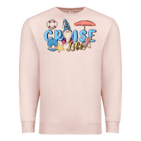 Pale Pink cruise life sailor gnome Premium Sweatshirt - MaliasSmallBusiness