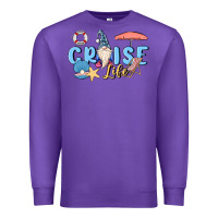 Purple cruise life sailor gnome Premium Sweatshirt - MaliasSmallBusiness