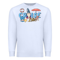 White cruise life sailor gnome Premium Sweatshirt - MaliasSmallBusiness