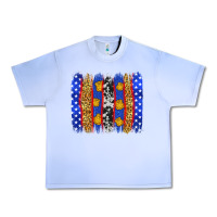 Grape Ice American police brushstrokes Urban Heavy Tee - Neo Western
