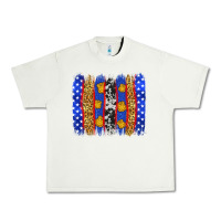Pistachio American police brushstrokes Urban Heavy Tee - Neo Western