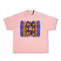 Salmon American police brushstrokes Urban Heavy Tee - Neo Western