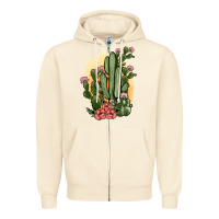 Sandshell cactus Zipper Hoodie - JahusDesignShop