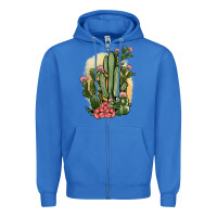 True Royal cactus Zipper Hoodie - JahusDesignShop