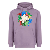 Lavender st patricks day shamrock autism Heavyweight Hoodie - MaliasSmallBusiness