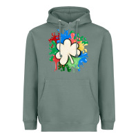 Sage st patricks day shamrock autism Heavyweight Hoodie - MaliasSmallBusiness