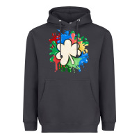Smoke st patricks day shamrock autism Heavyweight Hoodie - MaliasSmallBusiness