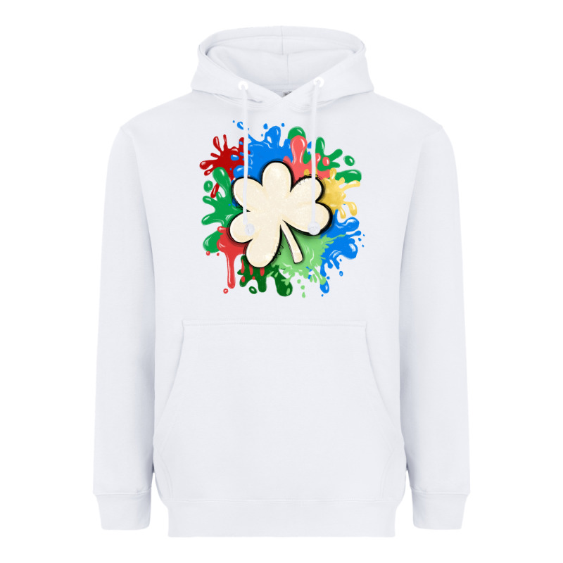 St Patricks Day Shamrock Autism Heavyweight Hoodie by MaliasSmallBusiness | Teevron